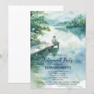 Fishing Retirement Party Invitation