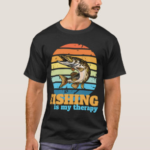 Fishing Retro Graphic Fishing Rod Ice Fisher Ice F T-Shirt