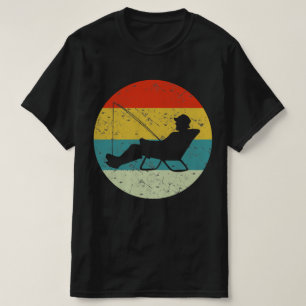 fishing retro vintage silhouette 70s T-Shirt