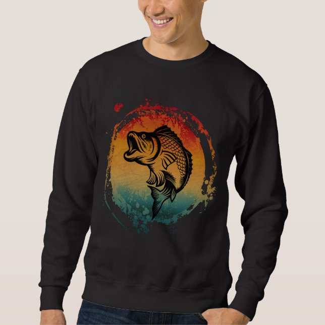 FISHING RETRO VINTAGE SWEATSHIRT (Front)