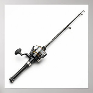 Fishing Rod and Reel Poster