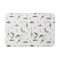 Fishing Rod & Reel Fish Theme Pattern