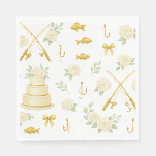 Fishing rod Weding themed for Fishing lovers  Napkin