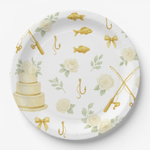Fishing rod Weding themed for Fishing lovers Paper Plate