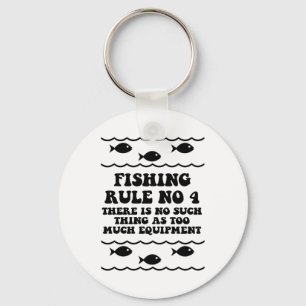 Fishing Rule No 4 Keychain