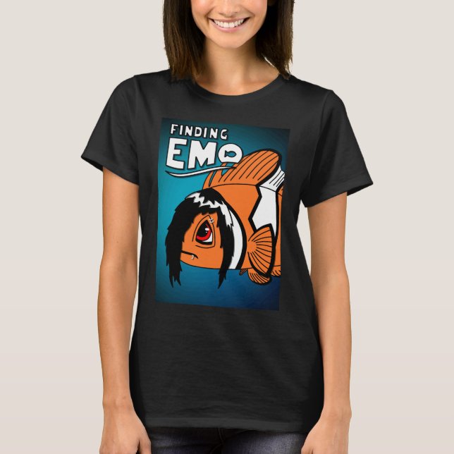 Fishing Sad Clownfish  T-Shirt (Front)