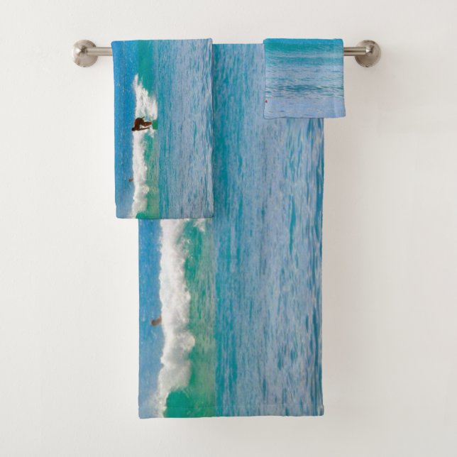 Fishing, Sailing & Surfing Bath Towel Set (Insitu)