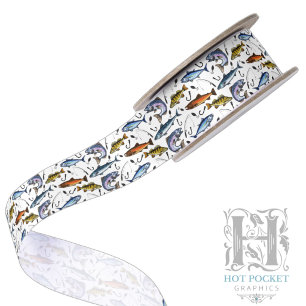Fishing Satin Ribbon