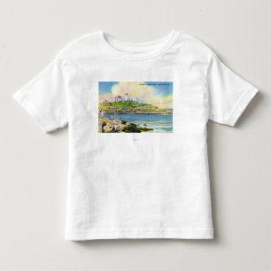 Fishing Scene at Nubble Point on York Beach Toddler T-shirt