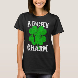 Fishing  Shamrock Lucky Charm Fishing St Patrick's T-Shirt