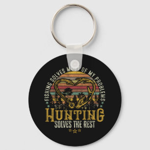 Fishing & Shed Hunter Antler Elk, Deer Hunting Keychain