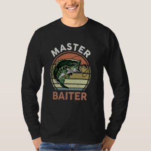 Fishing-Shirt Master-Baiter Funny Dad Fish Grandpa T-Shirt