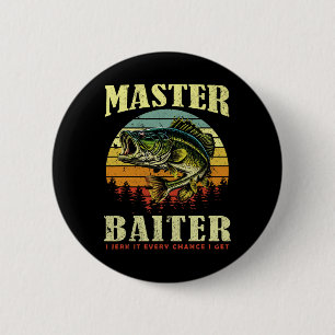 Fishing-shirt Master-byiter Funny Byss Dad 2 Inch Round Button