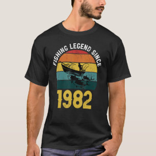 Fishing Since 1982 40th Birthday For Fishermen 1 T-Shirt