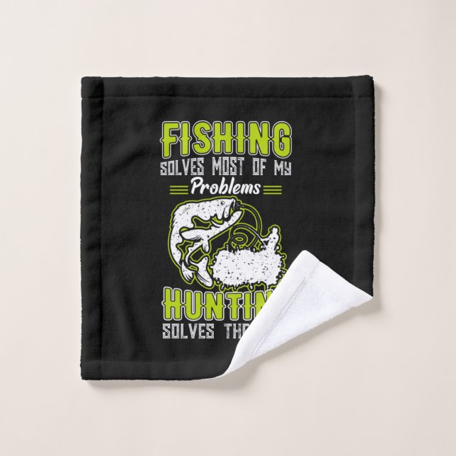 Fishing Solves Most Of My Problems (Gant de toilette)