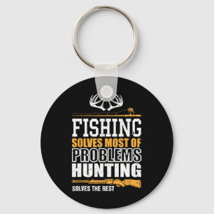 Fishing Solves Most Of My Problems Fishing Solves Keychain