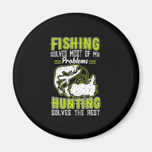 Fishing Solves Most Of My Problems Magnet
