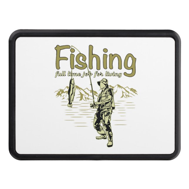 Fishing sport fishing rod trailer hitch cover (Front)