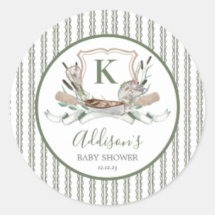 Fishing sticker, preppy fish birthday sticker