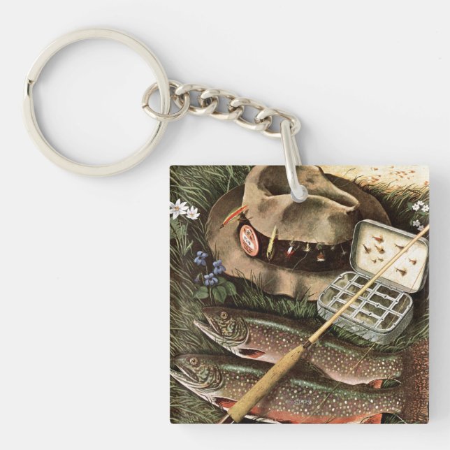 Fishing Still Life Keychain (Front)
