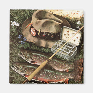 Fishing Still Life Magnet