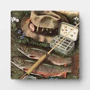 Fishing Still Life Plaque