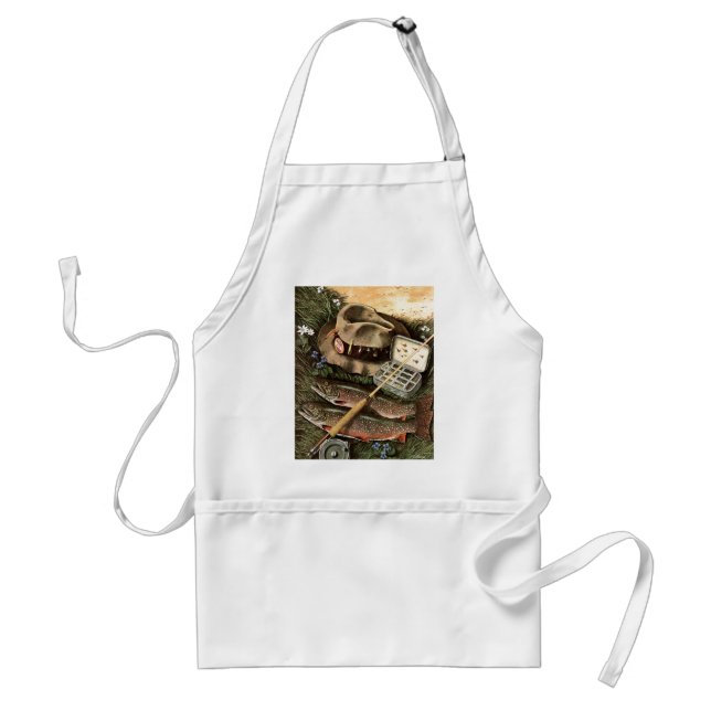 Fishing Still Life Standard Apron (Front)