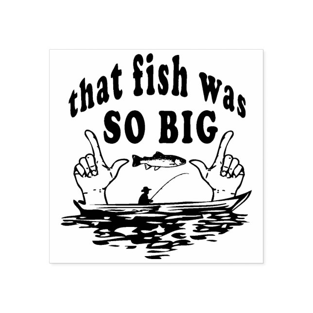 Fishing Story's   Rubber Stamp (Imprint)