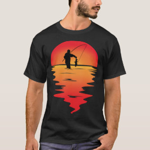 Fishing Sunset (3) father's day  T-Shirt