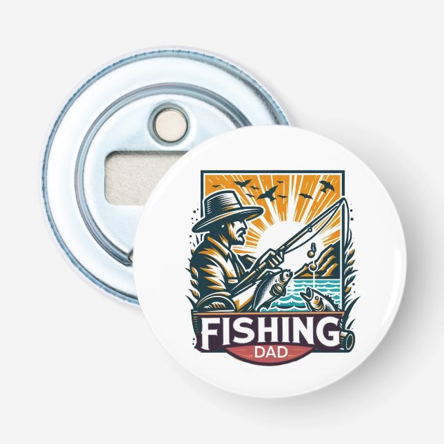 Fishing t shirt  bottle opener (Front)