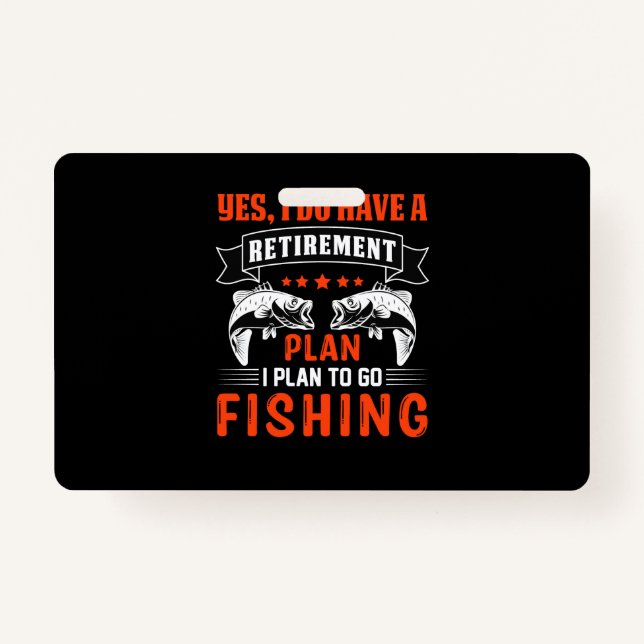 fishing t-shirt design badge (Front)