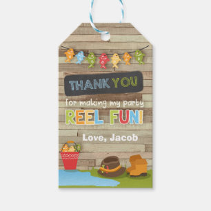 Fishing thank you favour gift tag Gone fishing