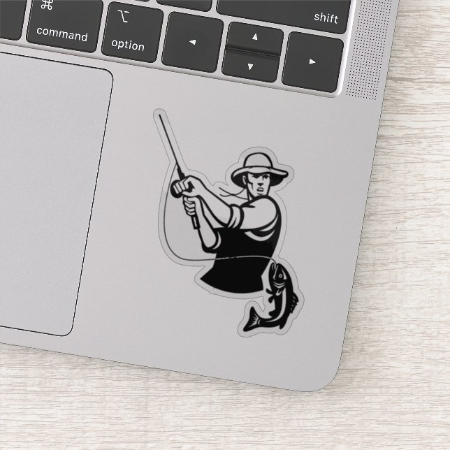 Fishing Theme Action Decal Stickers (Detail)
