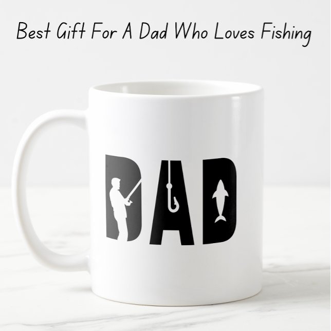 Fishing Themed Birthday Gift For Dad And Husband   Coffee Mug (Creator Uploaded)