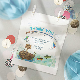 Fishing themed o-fish-ally birthday favour bag
