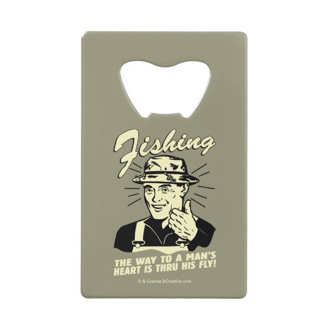 Fishing: Thru His Fly Wallet Bottle Opener (Front)