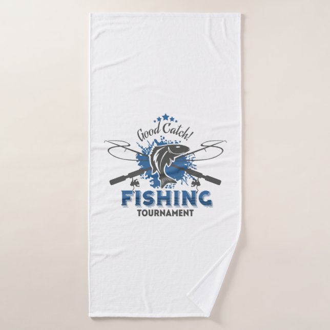 Fishing tournament bath towel (Bath Towel)