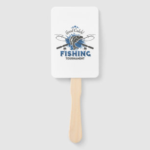 Fishing tournament hand fan