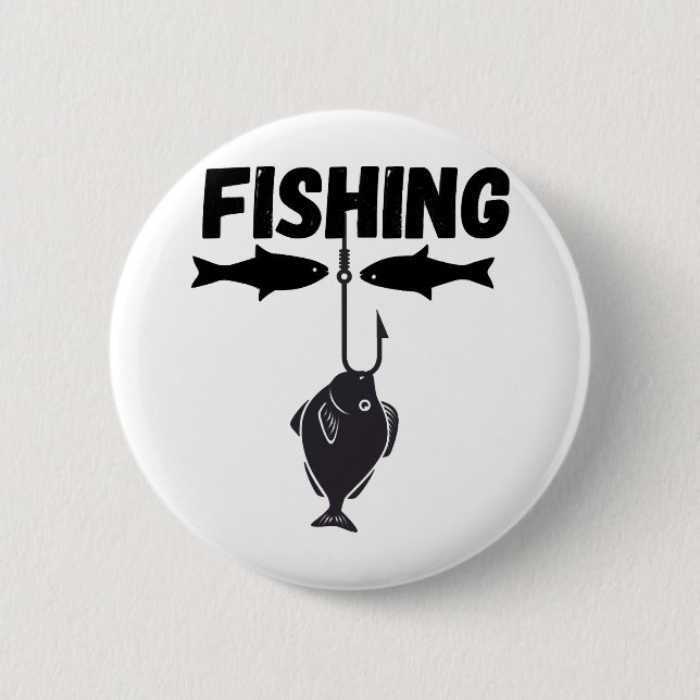fishing tournaments 2 inch round button (Front)