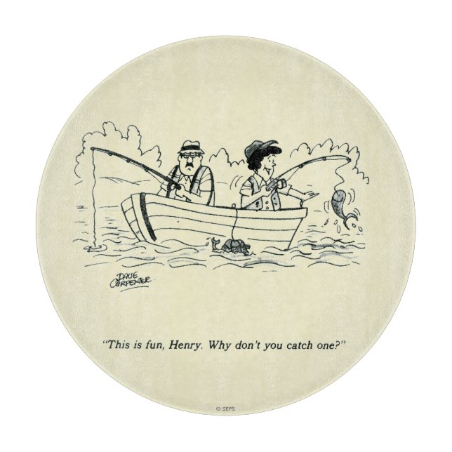 Fishing Trip Cutting Board (Front)