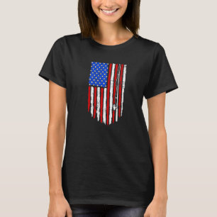Fishing Tshirt, Retro Fishing Tee, Patriotic Fishi T-Shirt
