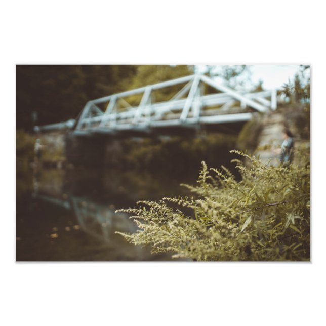 Fishing Under The Bridge Photo Print (Front)