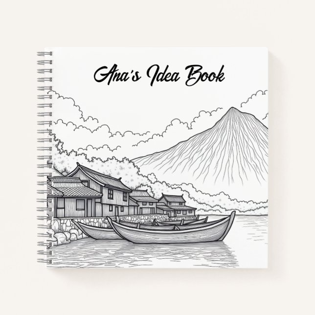 Fishing village by the river Idea Book (Front)
