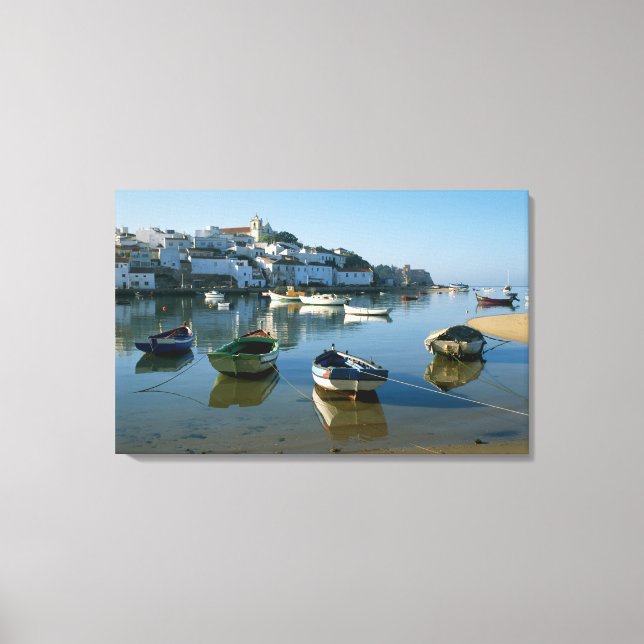 Fishing Village of Ferragudo, Algarve, Portugal Canvas Print (Front)