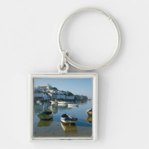 Fishing Village of Ferragudo, Algarve, Portugal Keychain