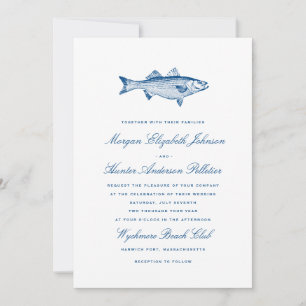Fishing Wedding Invitation Nautical Wedding