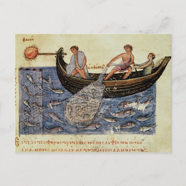 Fishing with a Net Postcard (Front)