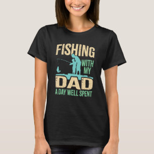 Fishing With Dad  Sons & Daughters Fish Team Angle T-Shirt