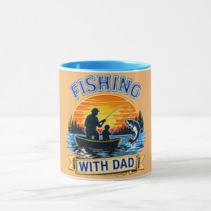 Fishing With Dad Sunset Mug