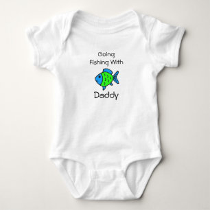 Fishing with Daddy One Piece Tee Baby